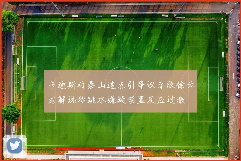卡迪斯对泰山造点引争议李欣徐云龙解说称跳水嫌疑明显反应过激